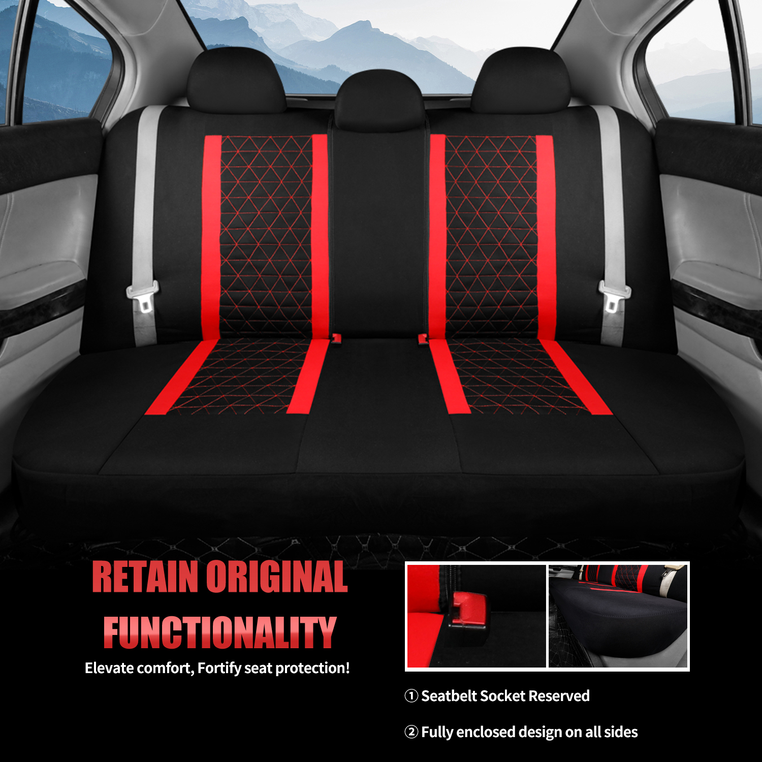 Premium Craftsmanship Auto Seat Protector: Soft & Resilient Leatherette Exterior Enhancements