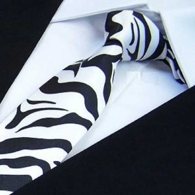 HOOYI 2019 Slim Ties Skinny Tie Mens necktie Polter plaid fashion neckties black white check bowties X250407