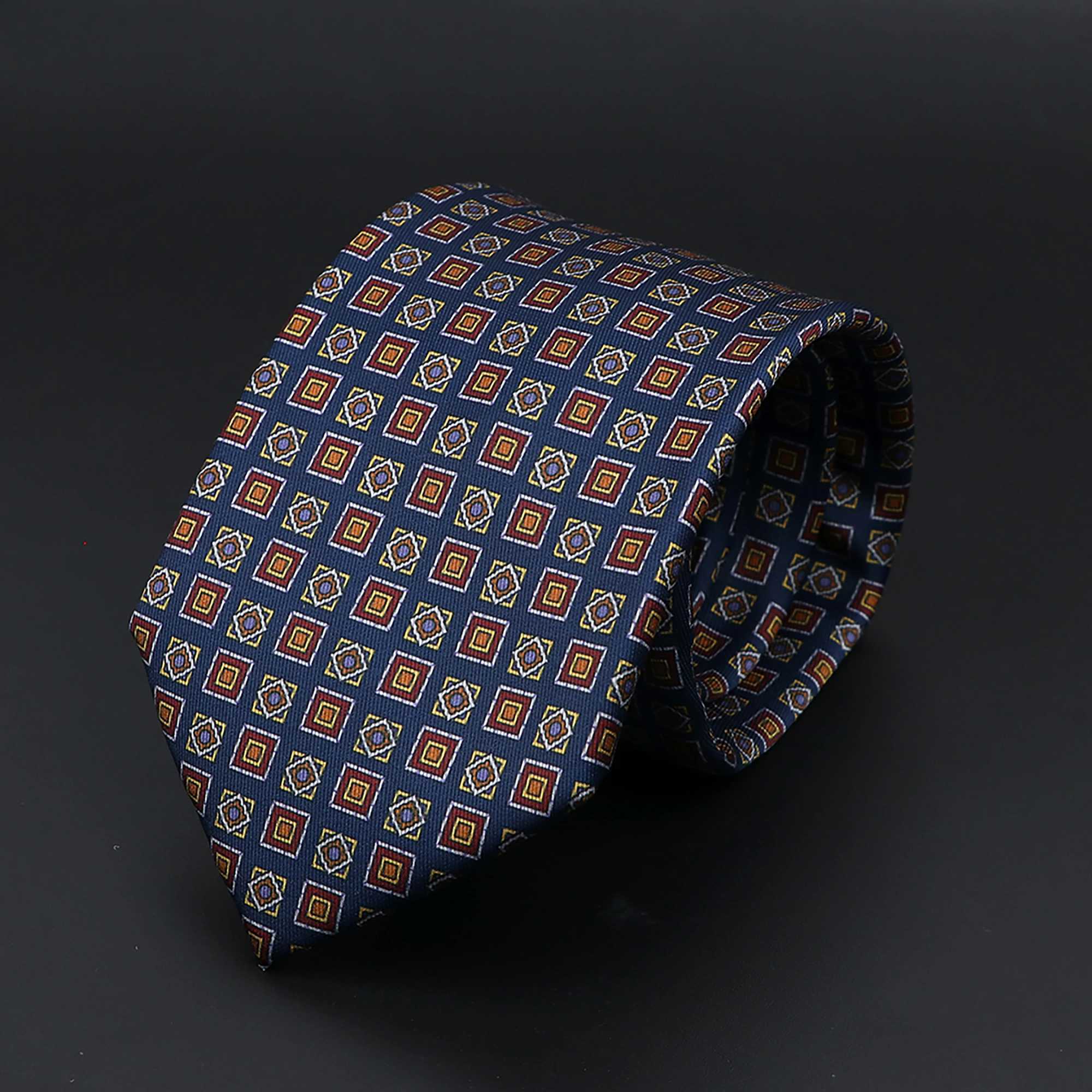 Fashion Mens 7.5cm Silk Tie Super Soft Bohen Style Dot Chic Novelty Red Blue Necktie Suit Shirt Luxury Banquet Accessories X250407