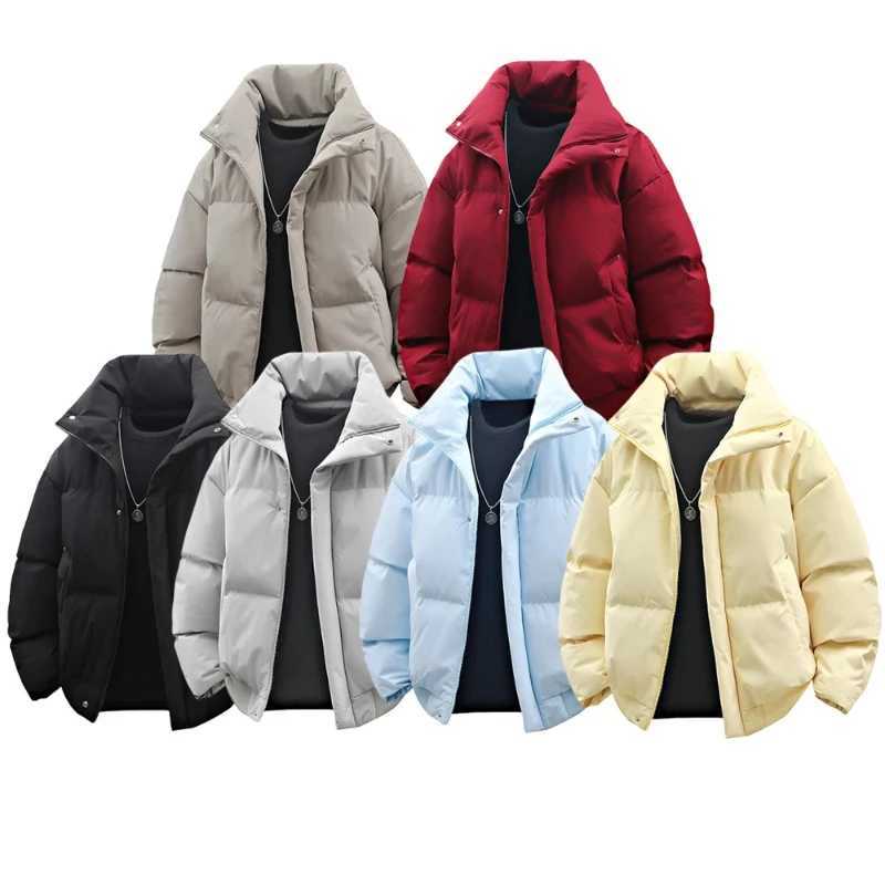 Outdoor Fashion Multi-functional Padded Jacket Men High-quality Zipper Cotton Lined Puffer Jackets Korean Mens High Neck ParkasT251107