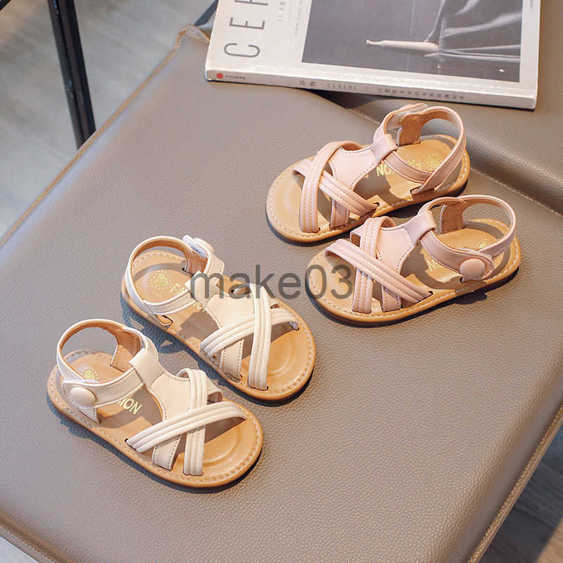 Girls 2025 Summer New Style Small and Medium sized Soft soled Girl Baby Princess Shoes Kindergarten Fashion Sandals J250403