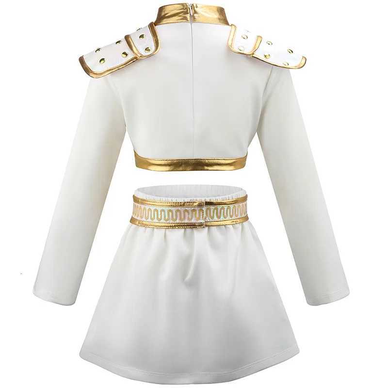 Anime Idol KPop Demon Hunters Kids Rumi Zoey Mira Cos Costume Uniform Outfit Halloween Childrens top and bottom clothes set K251107