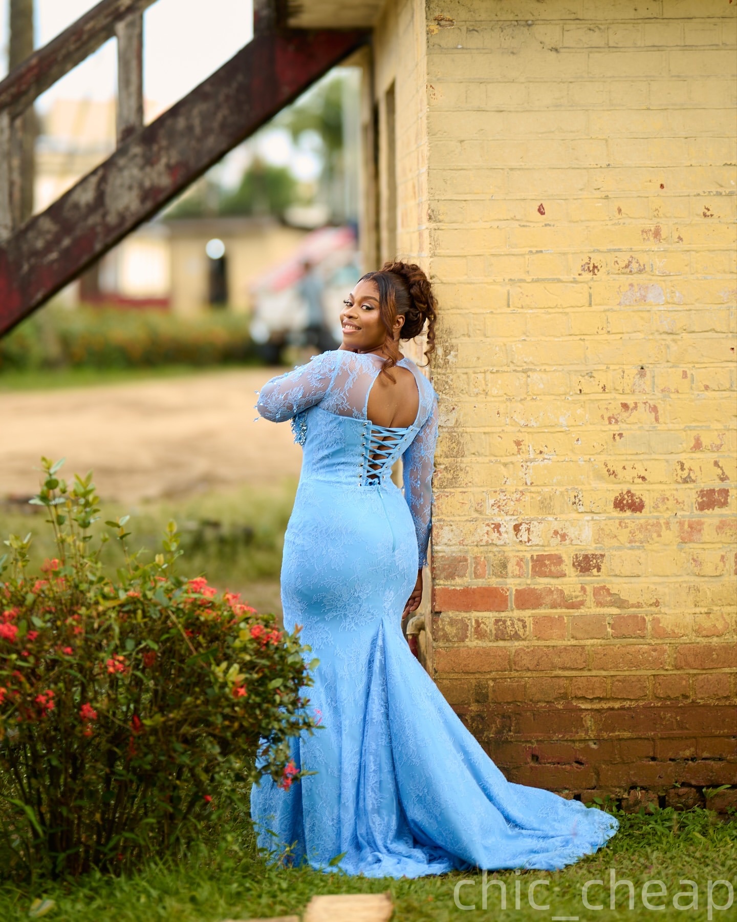 Aso Ebi Light Sky Blue Mermaid Prom Dresses 2026 Rhinestones Beaded Lace Evening Formal Party Second Birthday Engagement Gowns Plus Size Dress For Spe