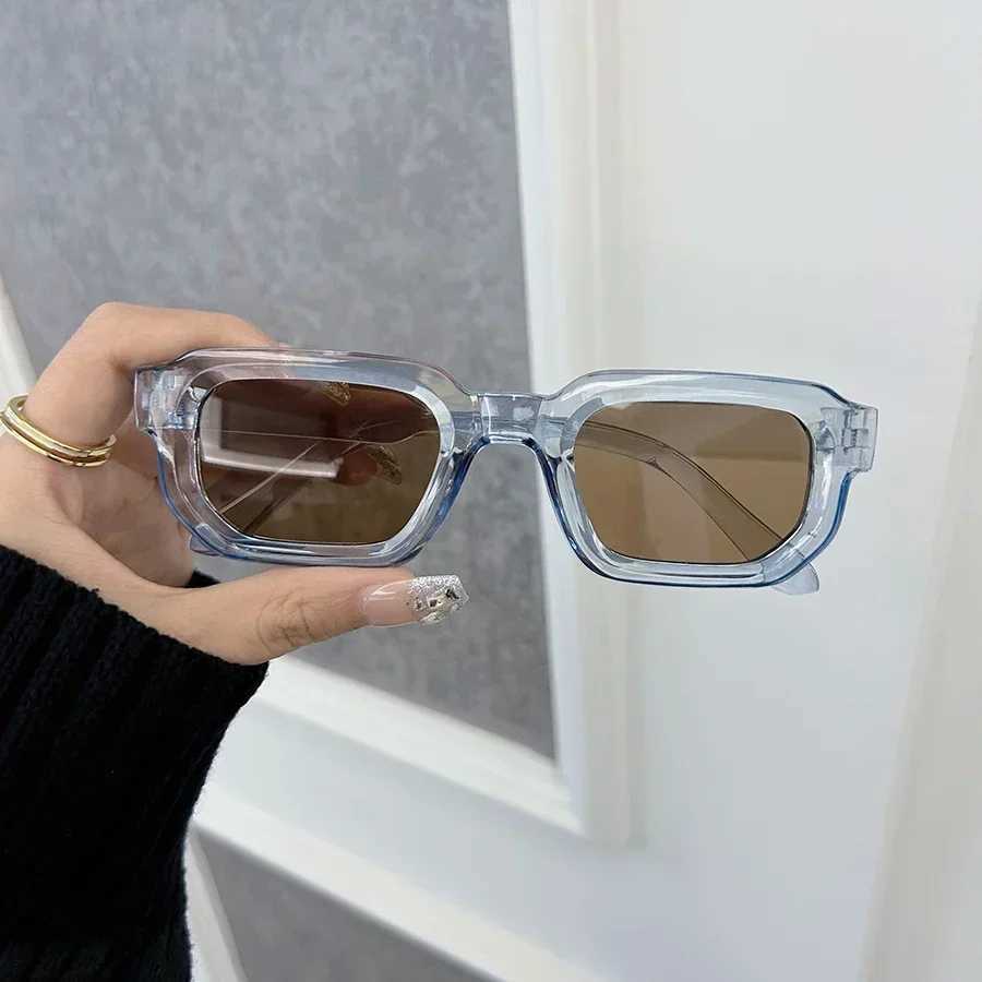 Luxurious Rectangle Sunglasses Women Men Fashion Brand Designer Casual Sun Glasses Female Male Plastic Outdoor EyewearC250411