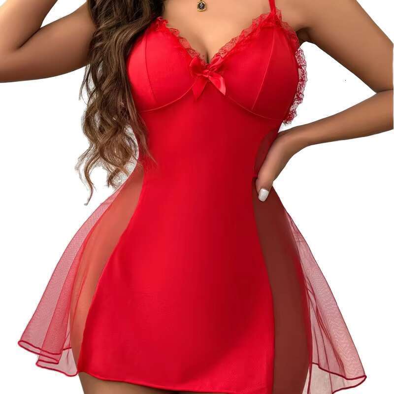 Women Sexy Gerie Slip Custom Pamas Ladies Night Dress Sleepwear Plus Size Nightwear Nightgown