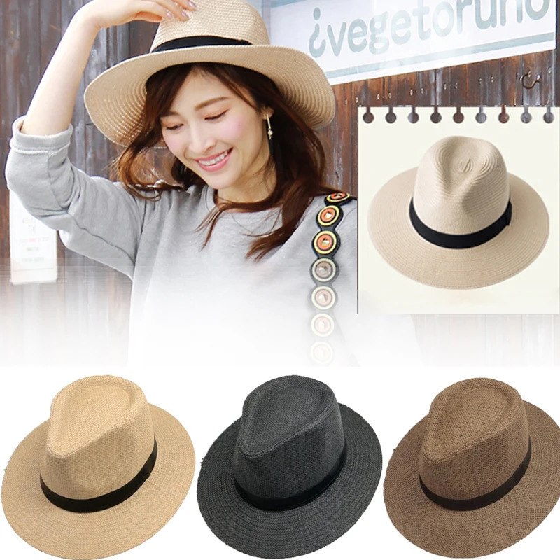 Handmade Havana vintage hat classic Panama unisex beach casual sun holiday UV protection modern American olive 250326
