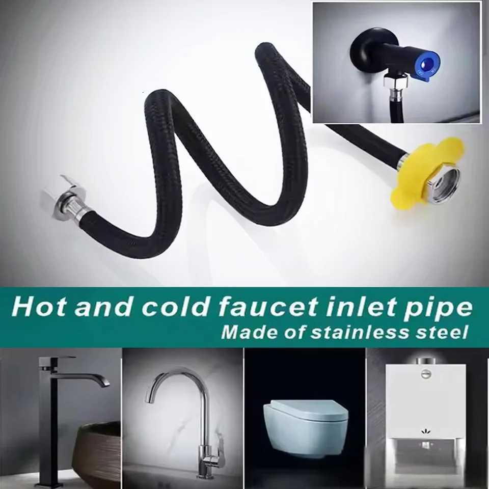 20/40/60/80/100/150/200cm G1/2 High Pressure Explosion-Proof ible Braided Hose Leak-proof Water Pipe For Kitchen Bathro Y251107