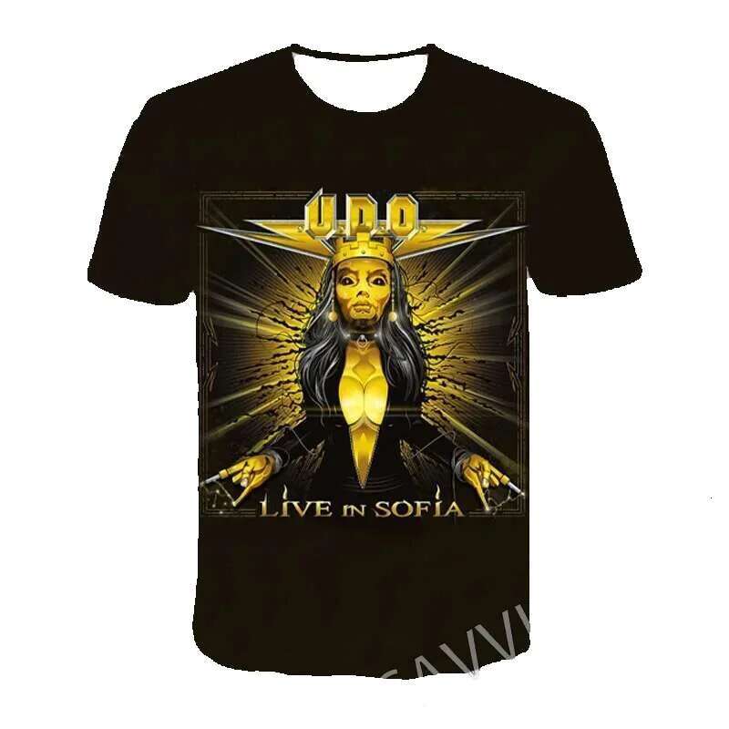 New fashion men's and women's 3D printed Udo Dirk Rock casual hip-hop T-shirt Haruku Styles top T01