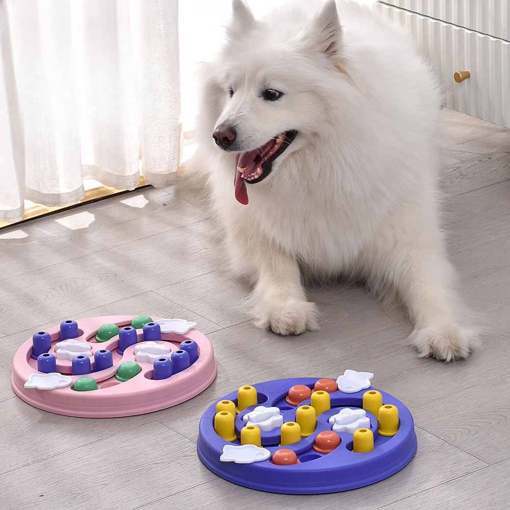 Slow Feeder Interactive Increase Puppy IQ Food Dispenser Slowly Eating NonSlip Bowl Pet Cat Dogs Training Game Dog Puzzle Toys