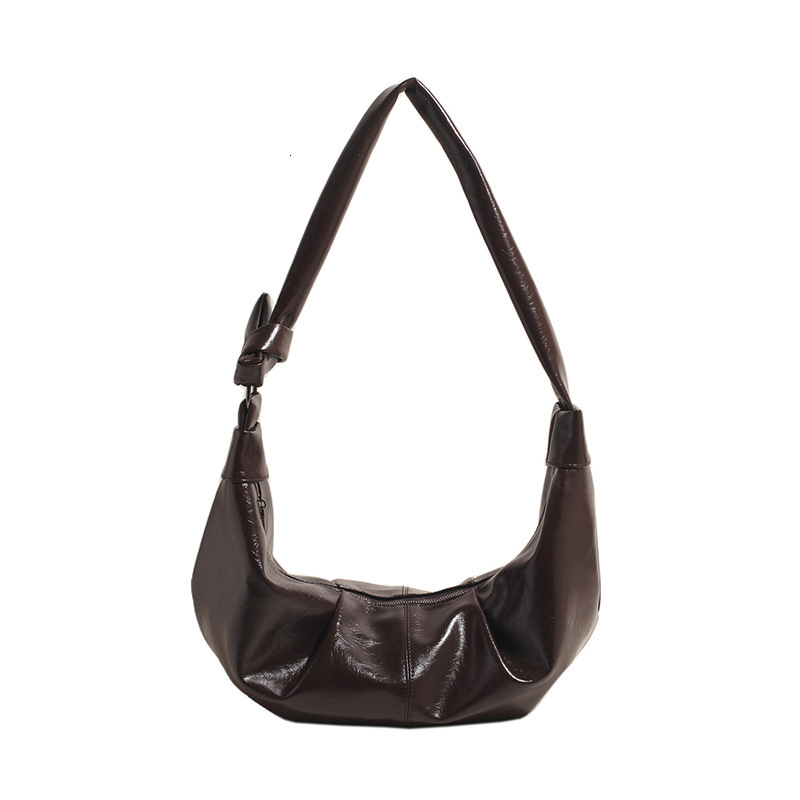 2025S Designer Women S Bag Underarm Women S Casual Versatile Single Shoulder Crossbody Large Capacity Soft Leather Pleated Niche Dumpling Bag