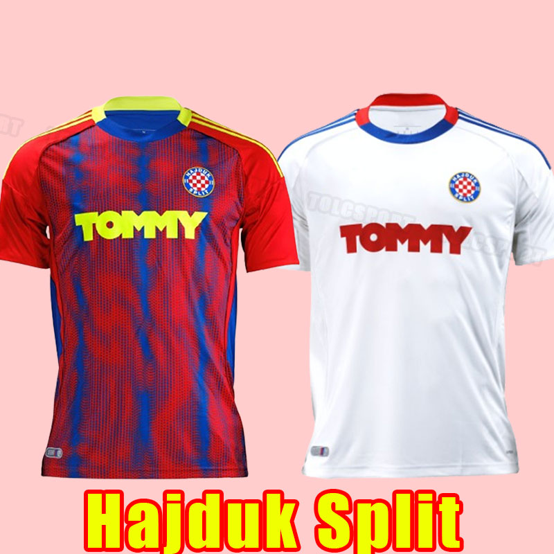 Hajduk Split 2025 2026 Away Soccer Jerseys - Quick Dry, Customized Name & Number 25 26 - Blue Polyester Football Shirt
