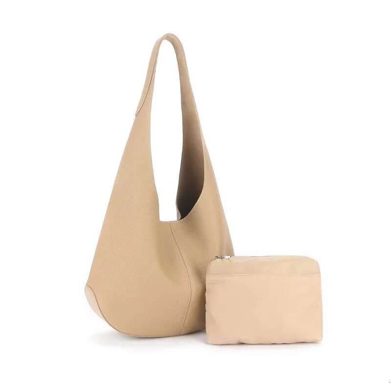 New Chic Genuine Leather Bucket Bag Spacious Minimalist Hobo Tote For Women - Multiway Shoulder & Underarm Carry