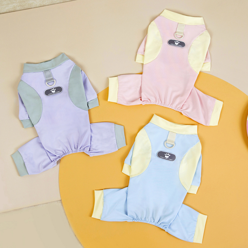 3 Pack Dog Shirt Soft Lightweight Puppy Four Legged Suit, Leisure Small Dog Clothes Summer Breathable Yorkie Chihuahua Clothes for Small Medium Dogs G