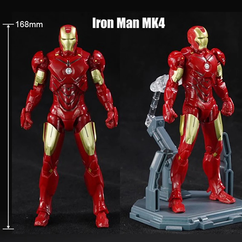 Marvel Avengers Mystery Blind Box Action Figure Set with Iron Man MK3/Captain America/Spider-Man Collectible Toy with Display Stand Bulk Wholesale Sup