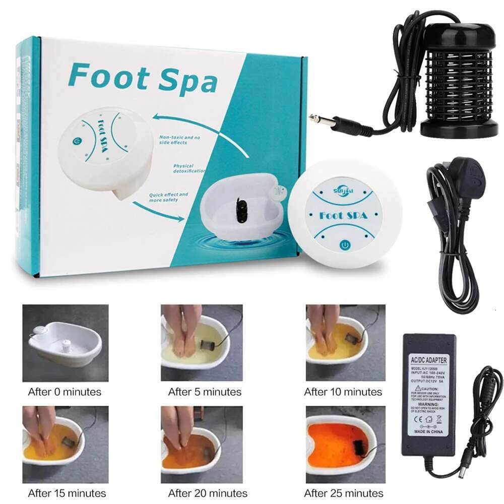 Detox Ionic Spa Hine Mini Foot Bath Ion Detoxifier Health Therapy Cleanse Footspa Vibrat Whirlpool Care Arrays Aqua