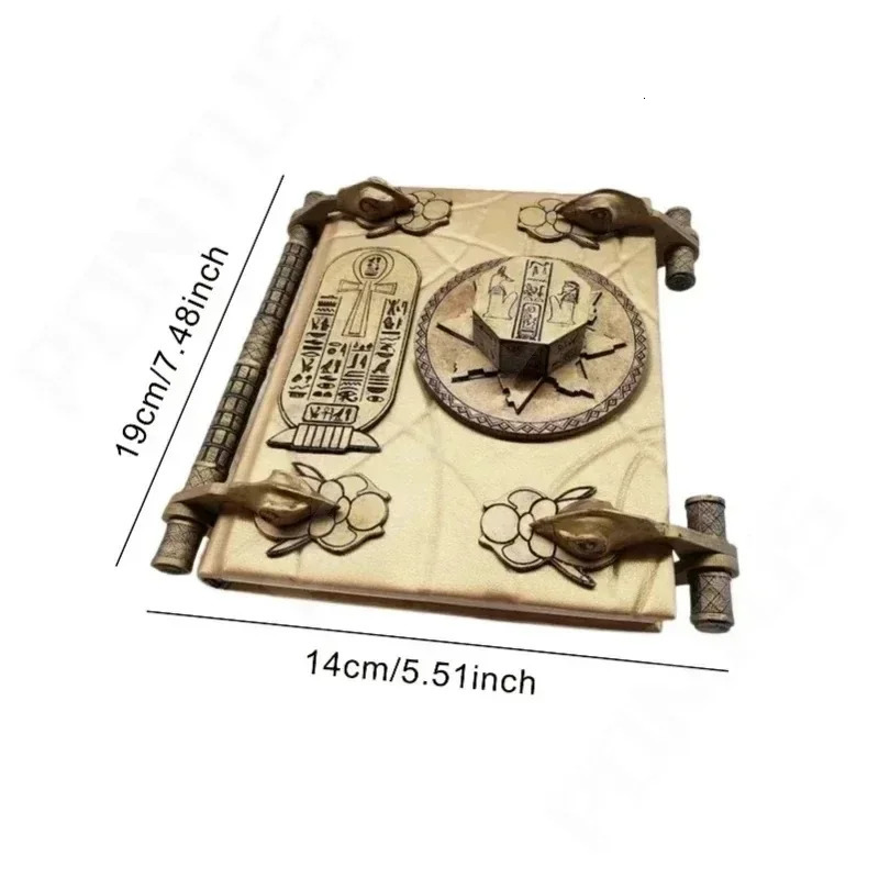 Book of The Dead The Mummy Magic Prop Book Can Be Opened Box with Key Ancient Egypt Collection Resin Craft Ornament Easter Decor 250407