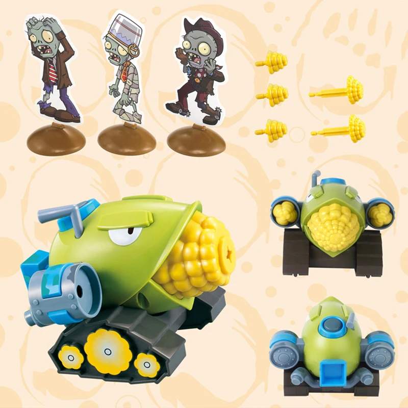 Plants Vs. Zombies 2 Licensed Cob Cannon Zombie Pull-Back Vehicle Battle Set Bulk Stock - Collectible Action Figure Toy with Target Game Kids Gift