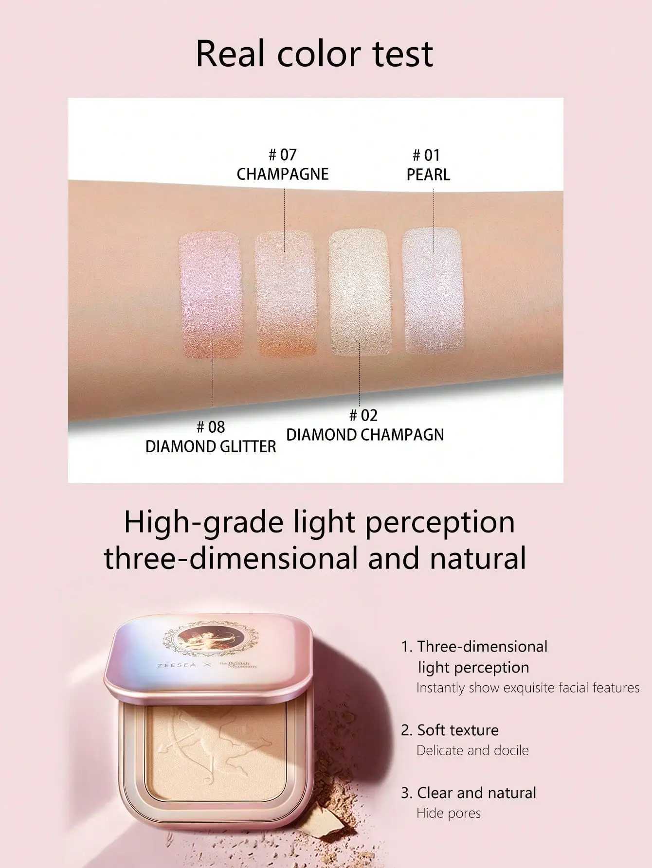 Zeesea Highlight Pressed Powder Makeup for WomenXJ250407