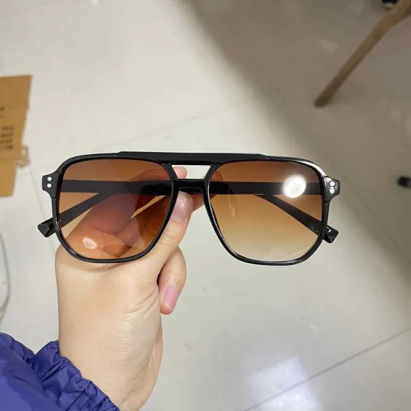 Punk Sunglasses Woman Man Beach Eye Protection Black Shades Eyeglasses Summer Decor Square Sunglasses Anti-UV Travel AccessoriesC250411