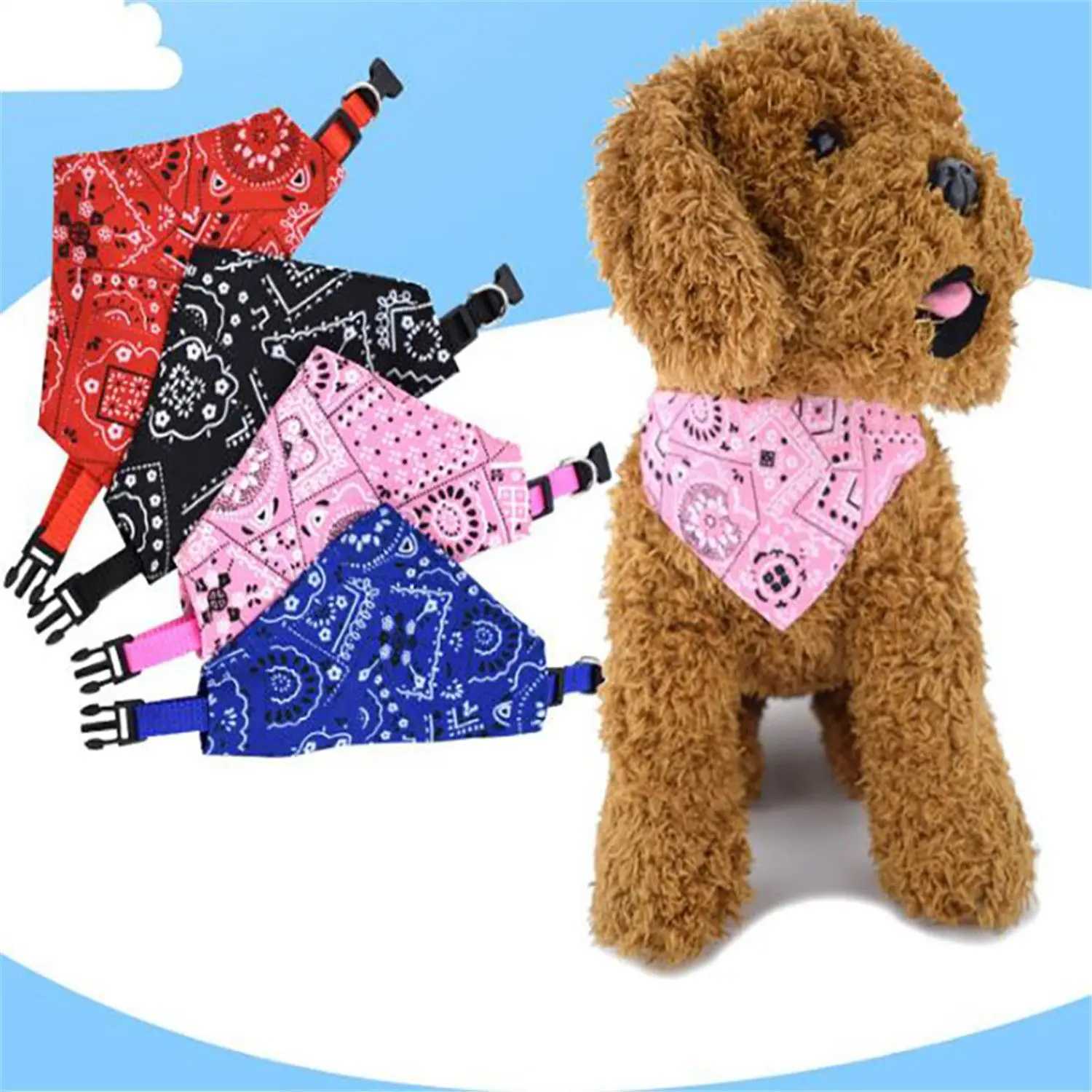 High Quality Adjustable triangular bandage suitable for pets dogs cats washable scarves bandages collars bibs cat neck decorations birthday party outf