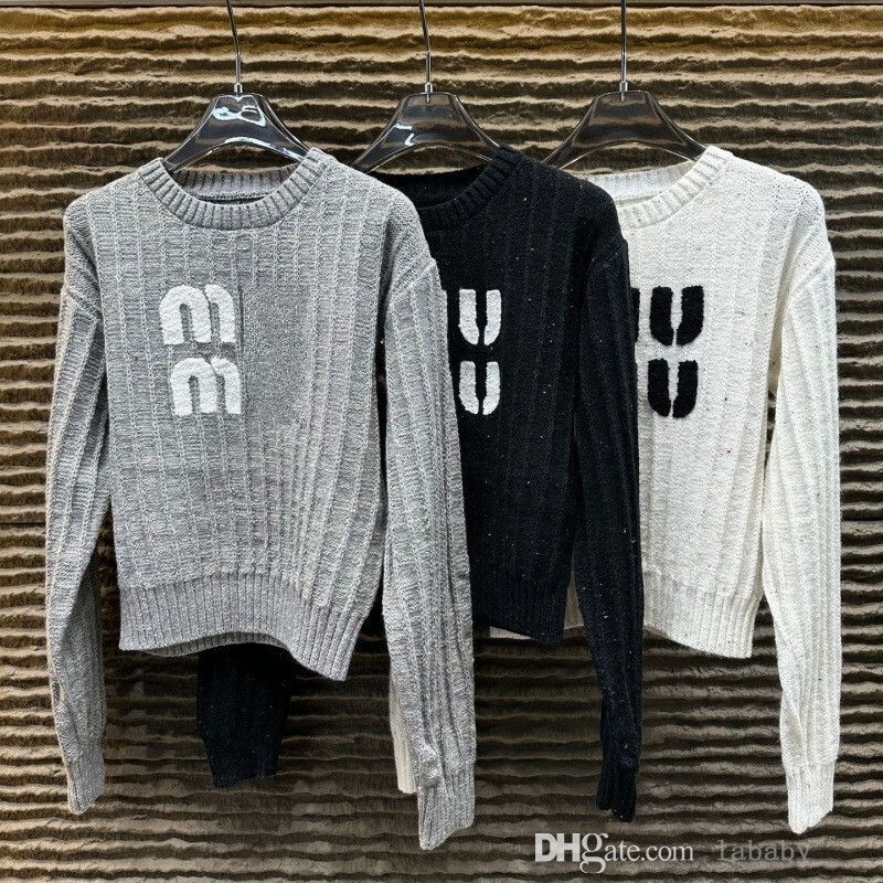 Designer Sweater Women New Fashion Versatile Blouse Top Towel Embroidered Letter Autumn Winter Long Sleeve Pullover Sweaters