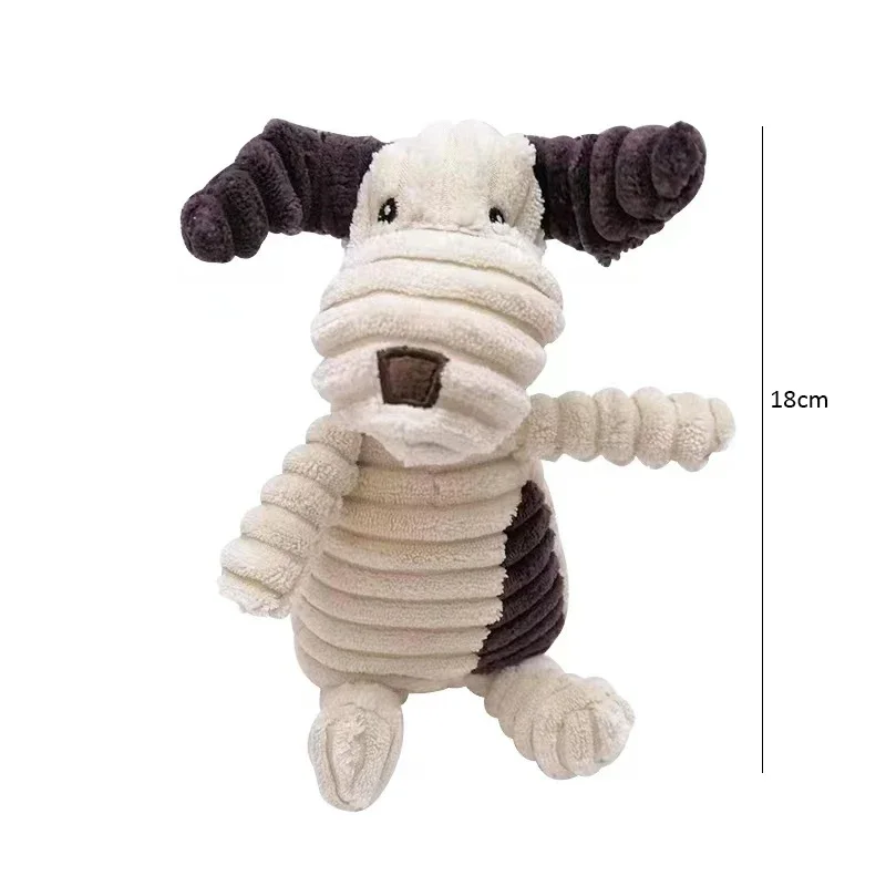 2025 new Corduroy Dog for Small Large Animal Plush Squeaky Puppy Chew Toys Bite Resistant Pet Toy For Dogs