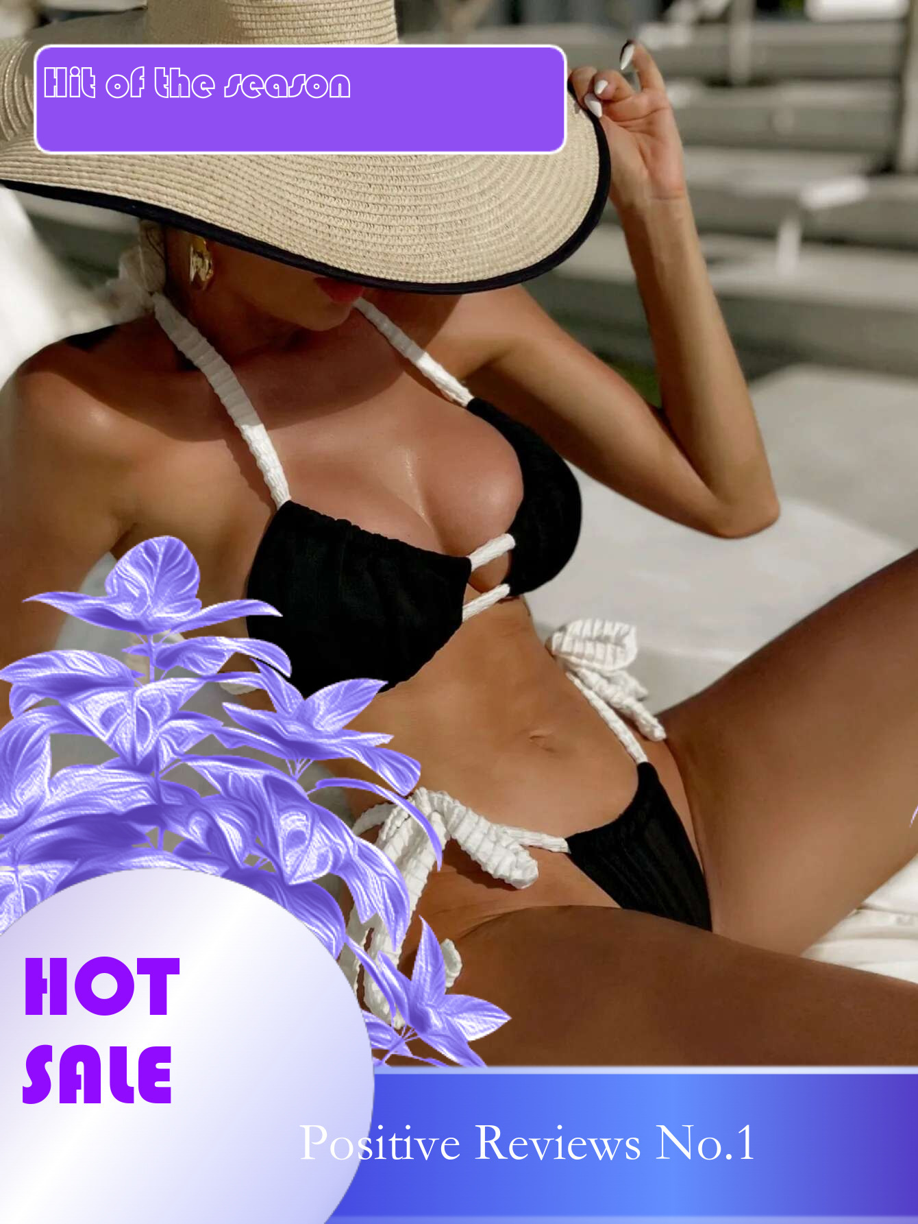 Dongdumaoyi Sexy Black Patchwork Bikini Set Ribbed Contrast Push Up Bra Thong Drawstring Lace Up Swimsuit Beach Bathing Suit Swimwear