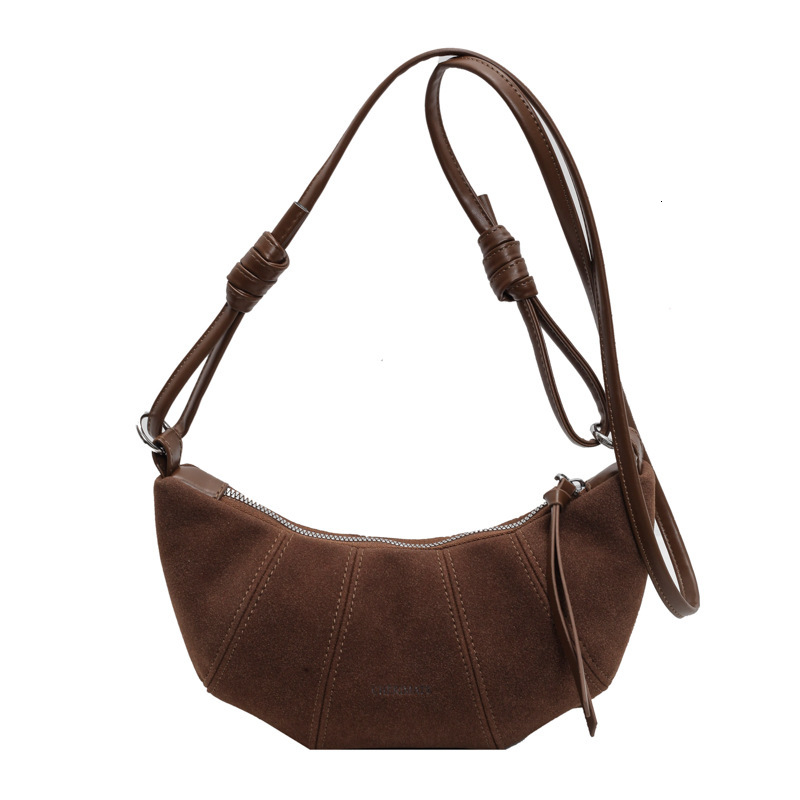2025S Designer Women S Bag Autumn New Women S Versatile Light Luxury Simple Bull Horn Bag Fashion Single Shoulder Crossbody Bag