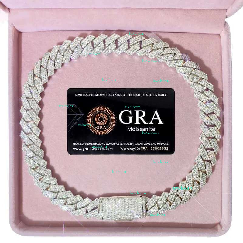 Premium VVS Grade Moissanite Cubic Zirconia Bracelet for Men - Stylish White and Rose Gold Finish
