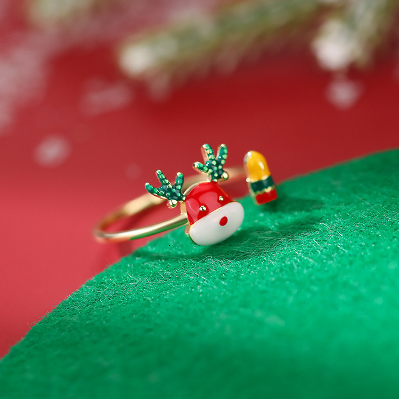 Top Source New 2024 All the Way With You Small Deer Bump Adjustable Christmas Ring