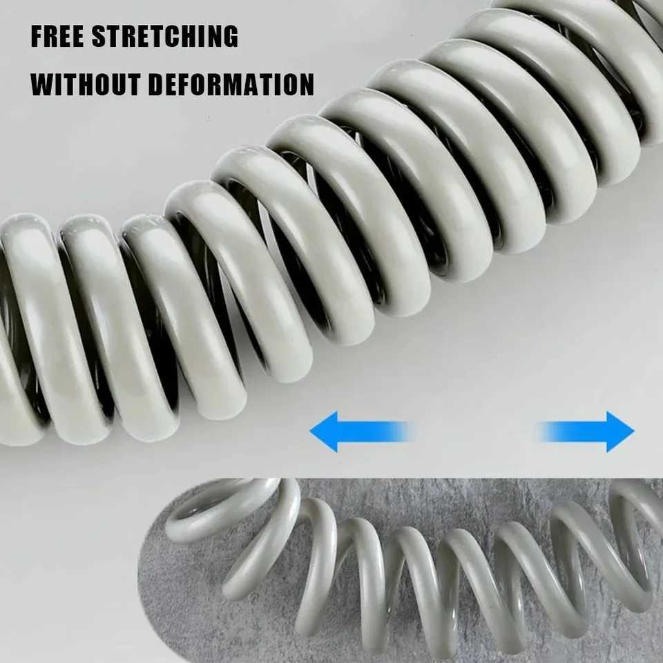 2m 5m Soft ible Long Spring Shower Hose Tube Toilet Bidet Shattaff Sprayer Telephone Line Hoses Bathro Accessories Y251107