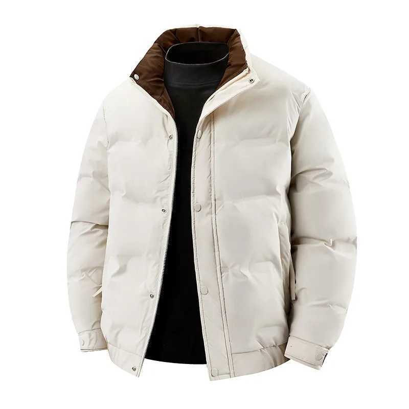 Winter Mens Casual Short Puffer Jacket White Duck Down Coats Men Winter Quality Coat Male Outdoor Windproof Thicker Warm ParkasT251107