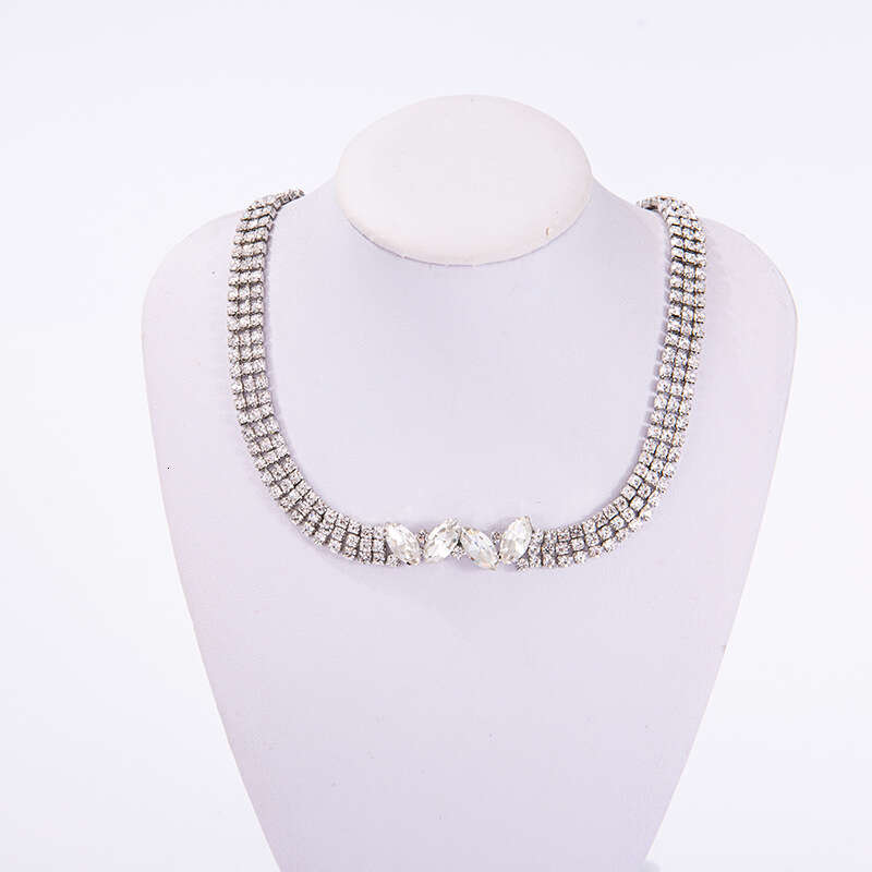 Fashion rhie crystal, personalized internet celebrity necklace, popular necklace pendant