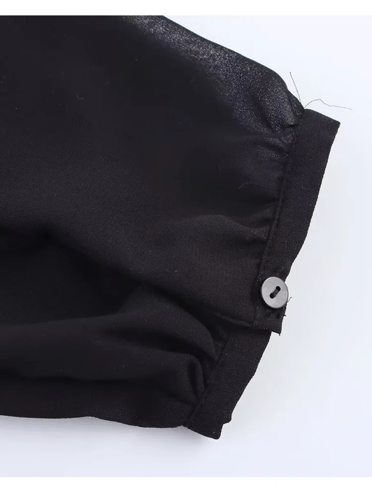 Womens Summer Long Shirt Blouses Toss Smock Fashion Solid Loose Sleeve Elegant Street Thin Top 250407