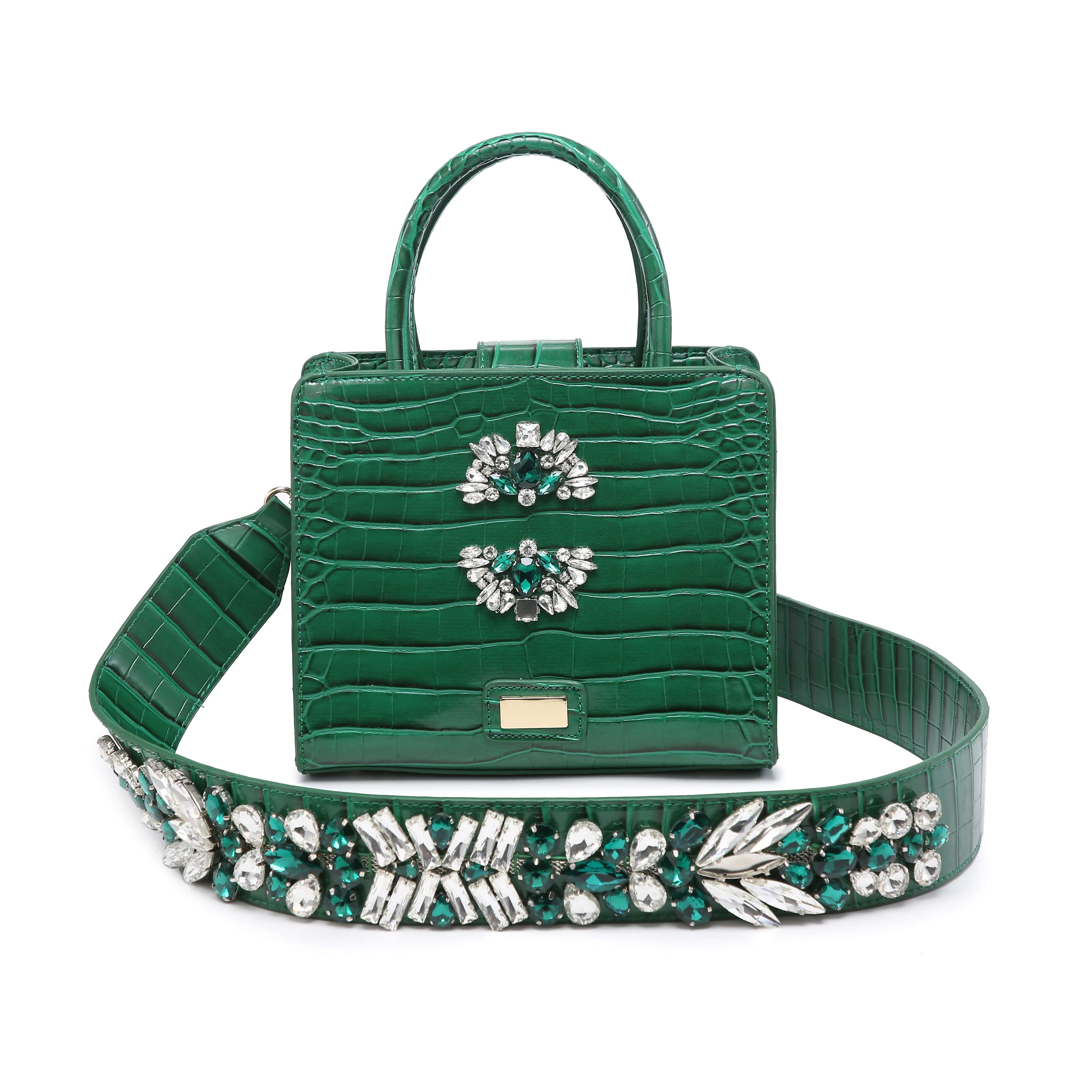 Hot Sales Crystal Strap Nice Dia Women Brand Designer Tote Handbag Fashion Lady Purse