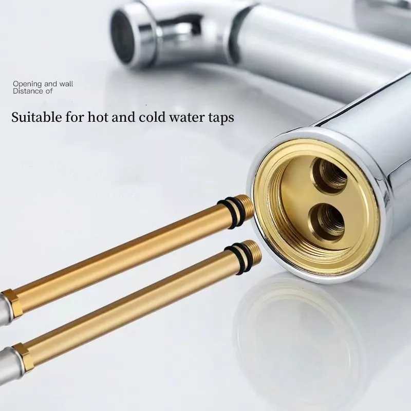 Stainless Steel Nylon Braided Tube Pipe Hose Silicone Plumbing Ther Moresistant Tap Pipe Basin Faucet Duct Kitchen Bathro Y251107