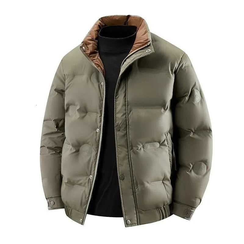 Winter Mens Casual Short Puffer Jacket White Duck Down Coats Men Winter Quality Coat Male Outdoor Windproof Thicker Warm ParkasT251107