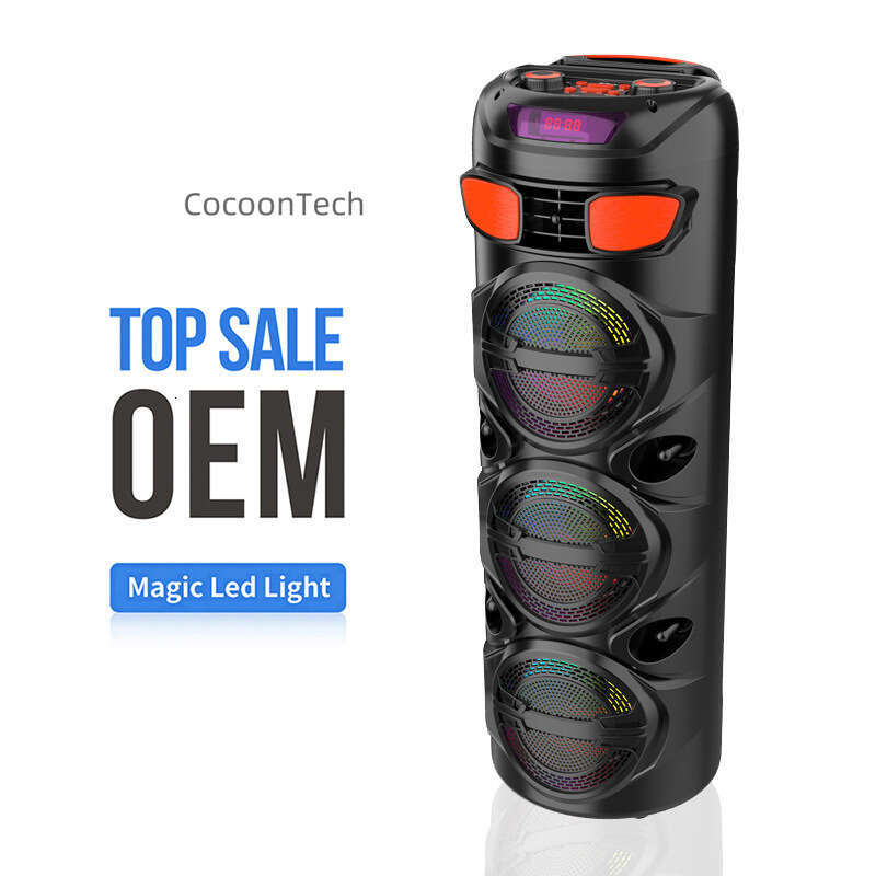 ZQS6301 new private model 6-inch color light Bluetooth speaker indoor party scary ghost karaoke sound system