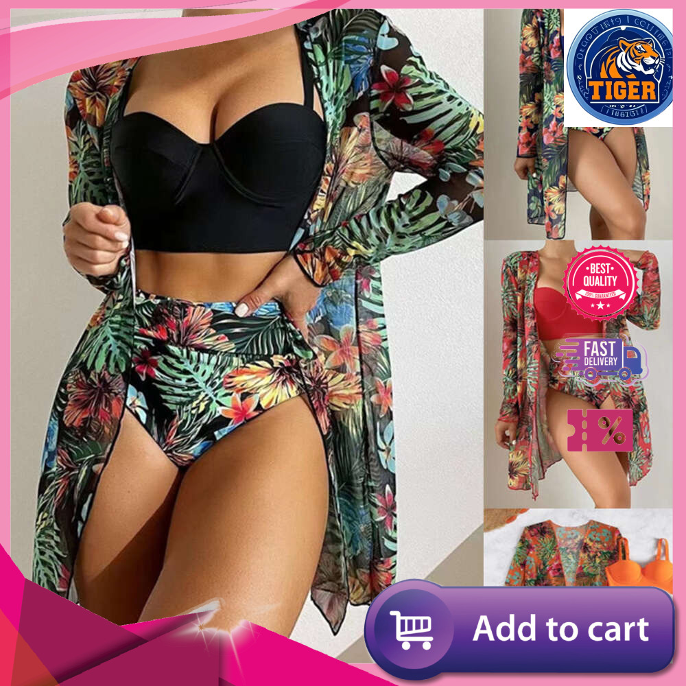 ddmytiger new cover up three piece hard pack women s bikini swimsuit H