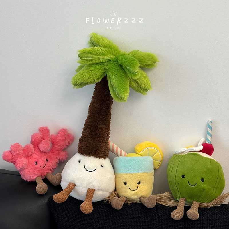 Lemonade Plushies Very Soft Palm Tree Red Coral Plush Toy cartoon Doll Home Decor Xmas Gifts Girl C251107