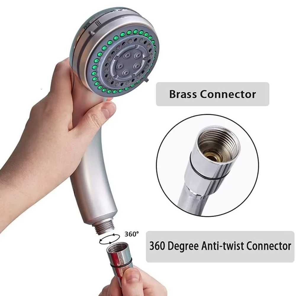 Black PVC Handheld Shower Hose Bathro GI/2 Universal Interface High Pressure Explosion-proof Faucet Hose Extension Pipe Y251107