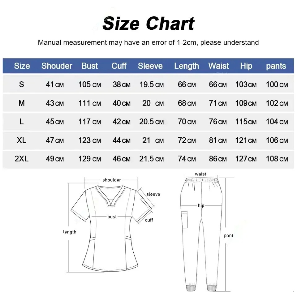 Liahtweiaht Anti-wrinkle Uniform Womar Men Nurse Scrub Set Soft Breathable Jogger Nursing Clinical Workwear 250402