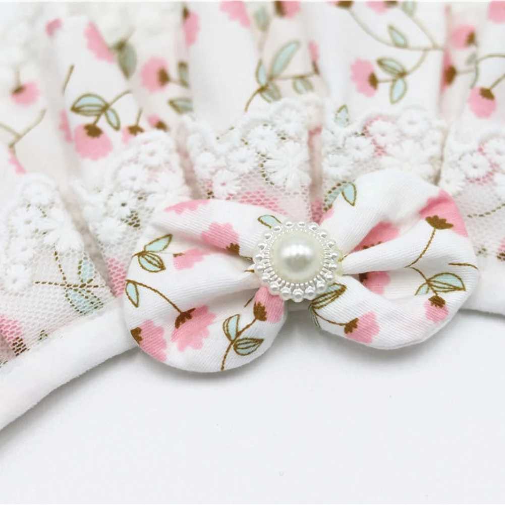 High Quality Hot selling new arrivals pet dog cat puppy lace bow flower print collar bib necklace direct shipping T250407
