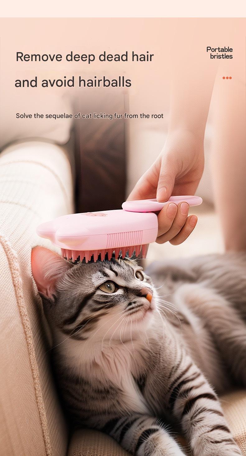 Ergonomic DHpet Pet Care Kit - Conveniently Charged Grooming Spray and Brushing System