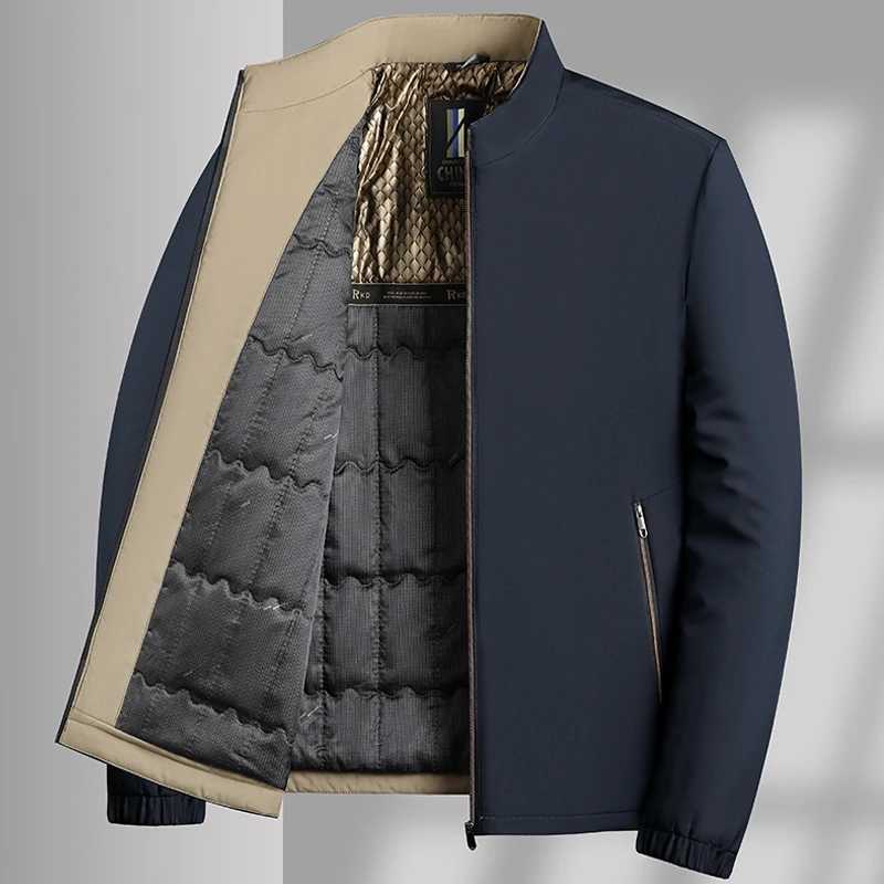 Winter Jacket Men Business Parkas Thick Warm Jackets Stand Collar Autumn Outerwear Coat Fashion Casual Formal Puffer JacketT251107