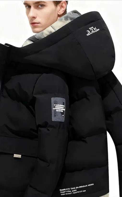 Winter Mens Cotton Padded Jacket Mens Coat Short Warm Coat Korean Fashion Parka Outdoor Sport Jacket for Men Large SizesT251107