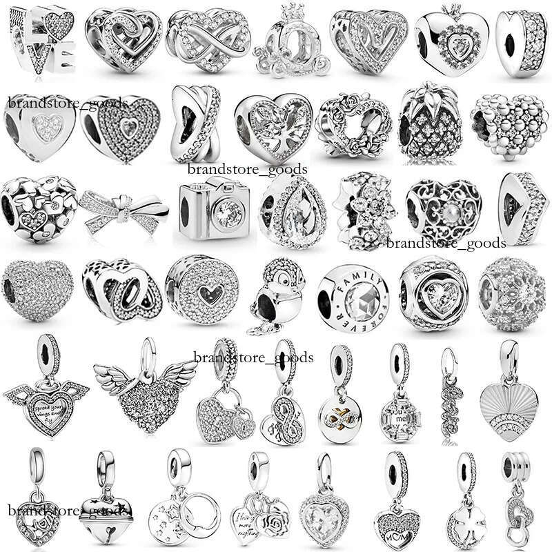 Crystal Pendants Gleaming Heart Charm DIY Bracelet, Exquisite Design Sparkling Accessories For Elegant Style 87