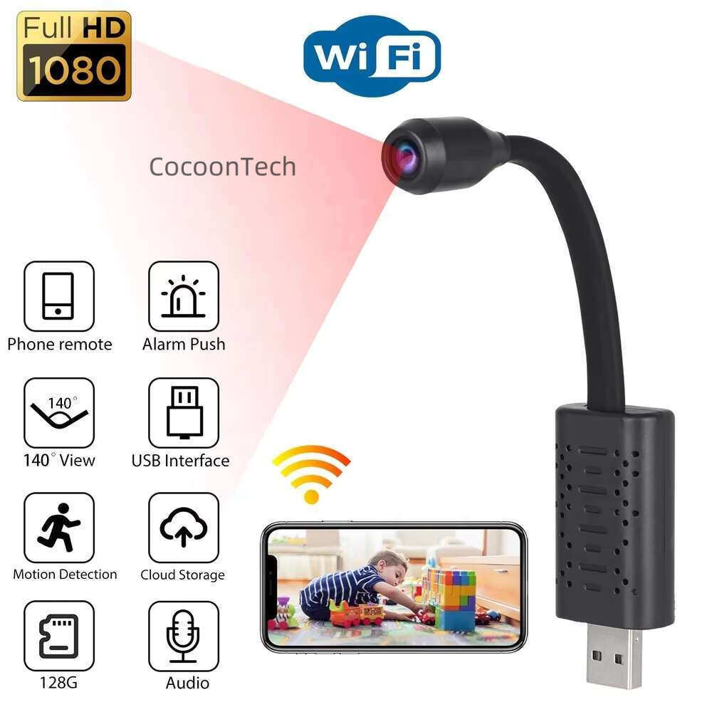 IP HD Motion Detection U21 Wifi USB Portable Home Security Camera V380 Intelligent Monitoring