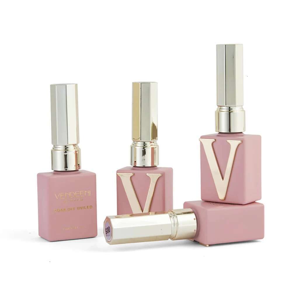 Vendeeni 6 Colors Magnetic Nail Polish Set Pink UV LED Soak Off Varnish Crystal Cat Eye Gel Lacquer With Display