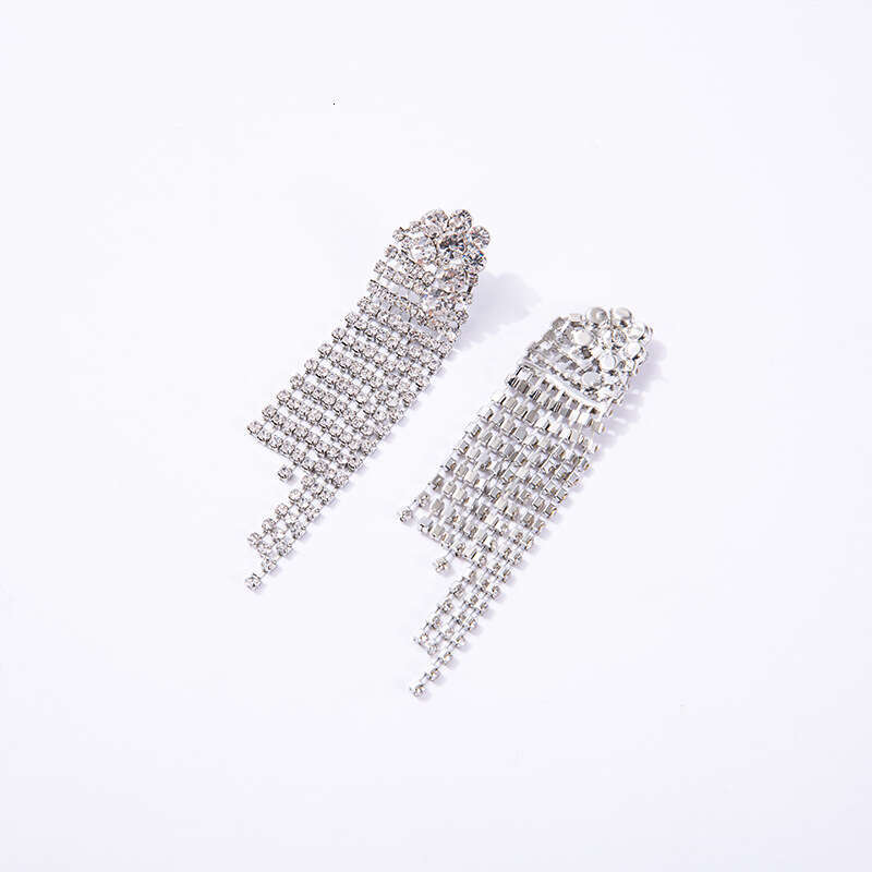 New European American Long Tassel Earrings, Quality Retro Exquisite And Popular Earrings
